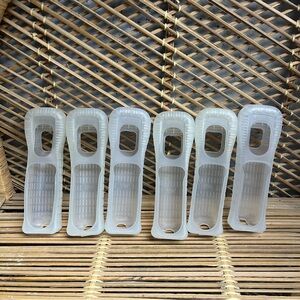 Lot of 6 OEM Official Nintendo Wii Remote Silicone Gel Cover Grip Sleeve